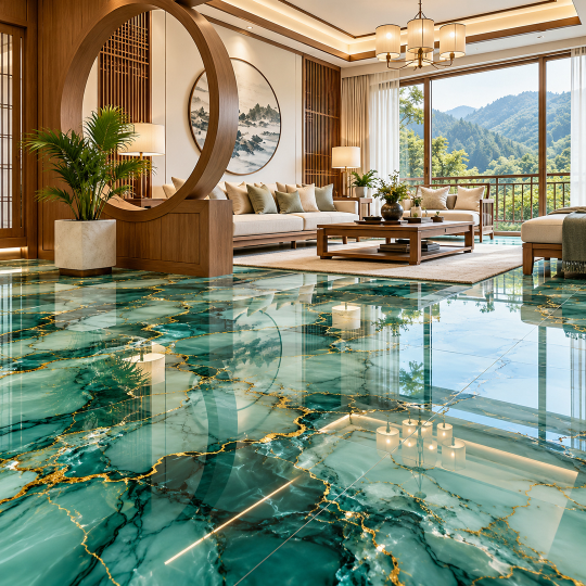 High Glossy Full Body Porcelain Slab Tiles