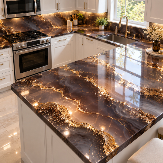 High Glossy Full Body Porcelain Slab Tiles